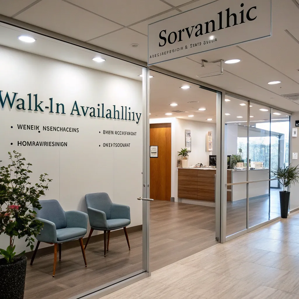 Walk-in availability at SORVANLITHIC